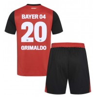 Maglia Calcio Bayer Leverkusen Alejandro Grimaldo #20 Prima Divisa Bambino 2024-25 Manica Corta (+ pantaloncini)